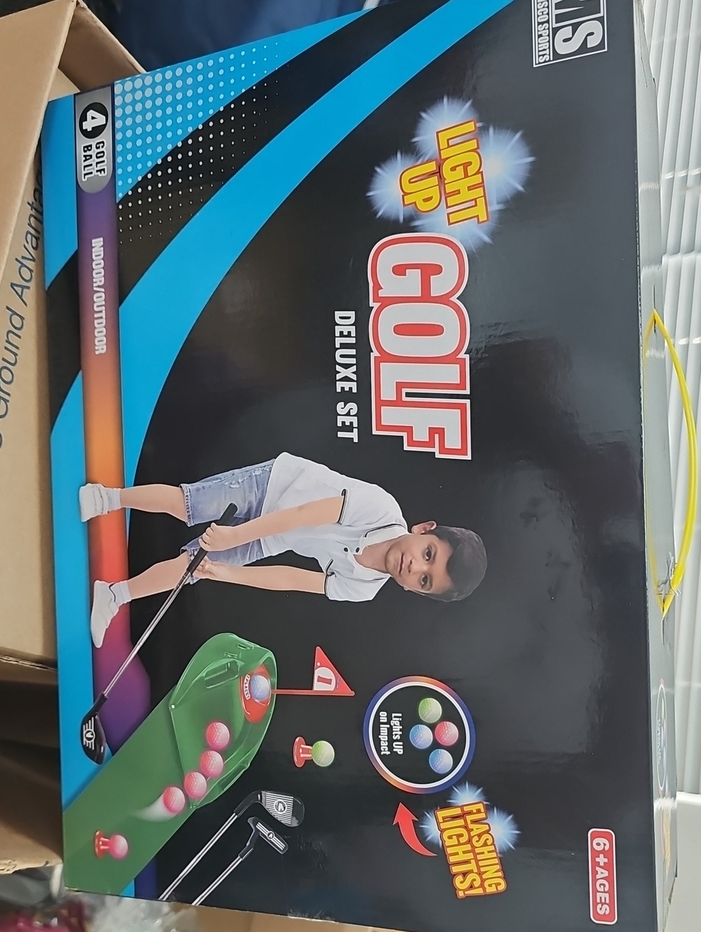 Light Up Golf Deluxe Set for Kids - Blue/Green